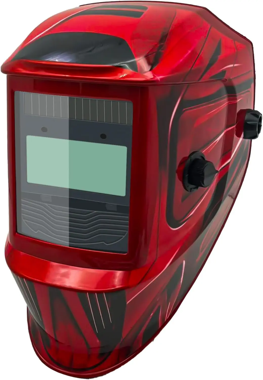 Сварочный шлем с автоматическим затемнением, дизайном красного пламени и солнечным регулируемым солнцезащитным козырьком 9–13 подходит для TIG, MIG, MMA.
Сварочный шлем с автоматическим затемнением, дизайном красного пламени и солнечным регулируемым солнцезащитным козырьком 9–13 подходит для TIG, MIG, MMA.