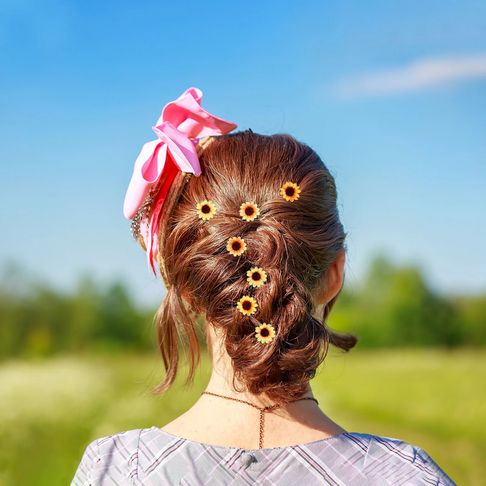 15pcs Sunflower Hair Clips Artificial Decorations Women Cloth Flowers Hairpin Materials DIY Craft Accessories
15pcs Sunflower Hair Clips Artificial Decorations Women Cloth Flowers Hairpin Materials DIY Craft Accessories