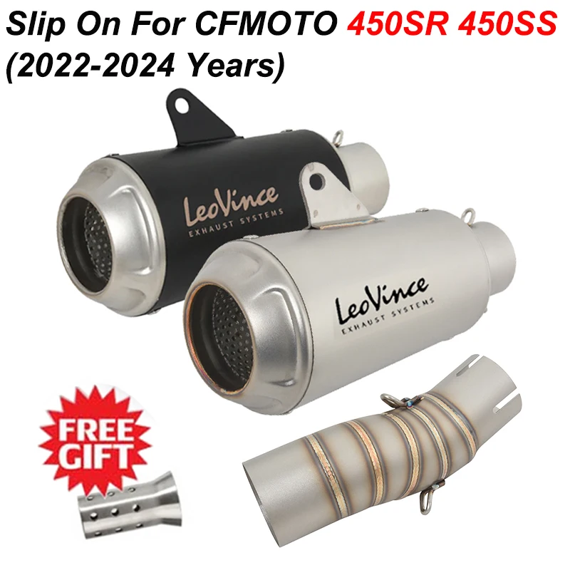 Для CFMOTO 450SR 450SS 2022 2023 2024 выхлопная система мотоцикла, модифицированный глушитель, средняя труба LeoVince DB Killer
Для CFMOTO 450SR 450SS 2022 2023 2024 выхлопная система мотоцикла, модифицированный глушитель, средняя труба LeoVince DB Killer