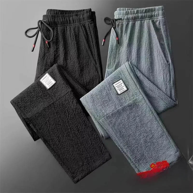 Loose Thin Ice Silk Work Pants Qui Dry Breathable Sports Trousers for Men Summer Youth Casual Long Pants Straight Leg
Loose Thin Ice Silk Work Pants Qui Dry Breathable Sports Trousers for Men Summer Youth Casual Long Pants Straight Leg