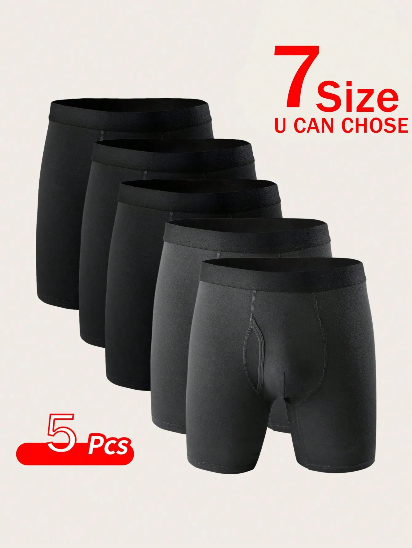 Men's 5 Piece Multicolor Waist Boxer Briefs Soft Briefs 7 Sizes
Men's 5 Piece Multicolor Waist Boxer Briefs Soft Briefs 7 Sizes