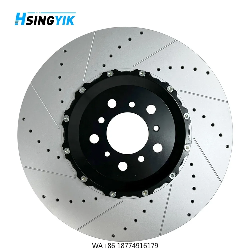 For Sport Car Aluminum 6061+G3500 Silver Floating Rear Front Brake 2 Piece Brake Disc for M5
For Sport Car Aluminum 6061+G3500 Silver Floating Rear Front Brake 2 Piece Brake Disc for M5