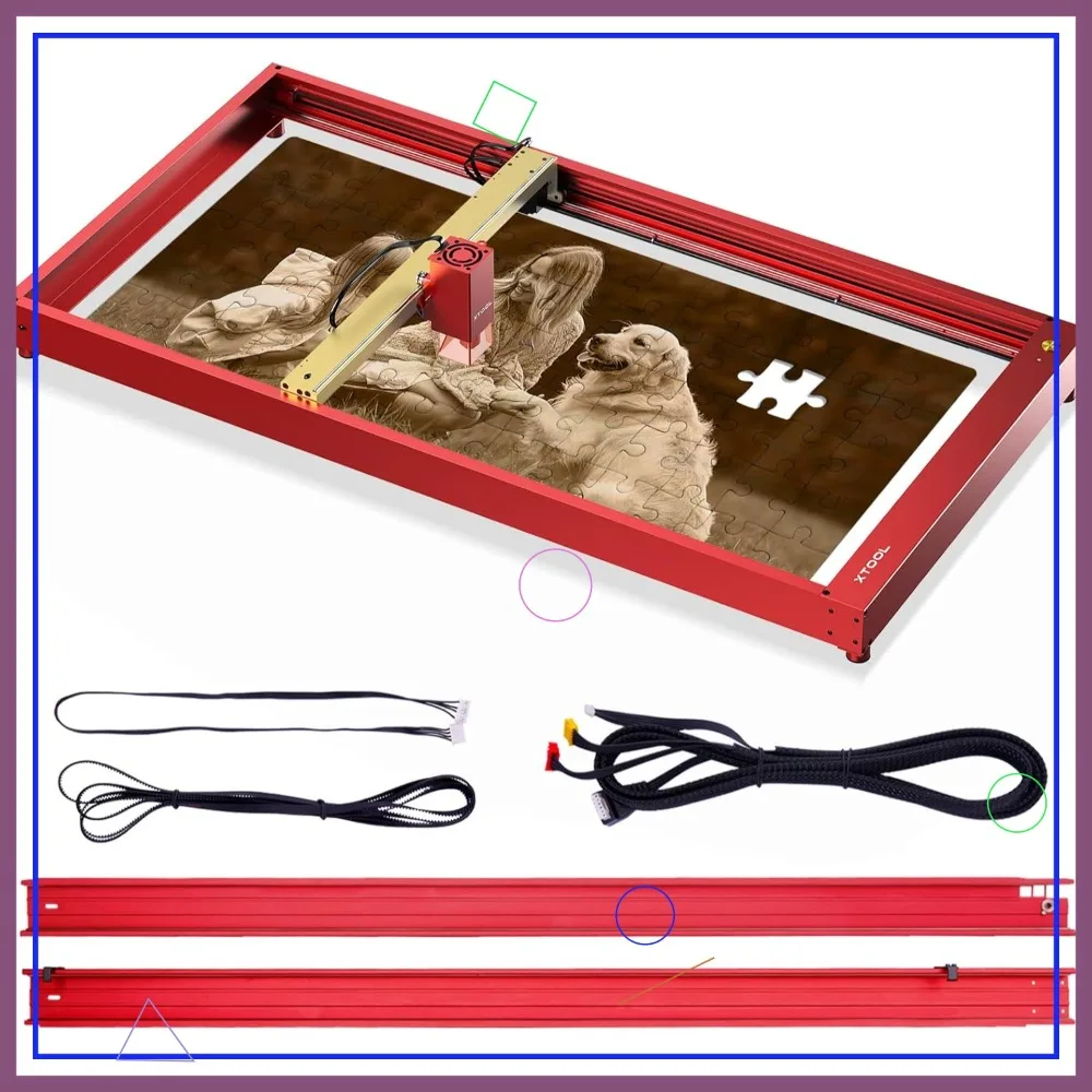 Extension Kit for D1 Pro Laser Engraver, Expand Area to 36.85''x17'', Longer Engraving & Cutting
Extension Kit for D1 Pro Laser Engraver, Expand Area to 36.85''x17'', Longer Engraving & Cutting