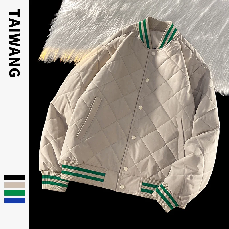 Модная мужская бейсбольная куртка свободного кроя для активного отдыха, осенне-зимнее хлопковое пальто, повседневное утепленное, с воротником-стойкой
Модная мужская бейсбольная куртка свободного кроя для активного отдыха, осенне-зимнее хлопковое пальто, повседневное утепленное, с воротником-стойкой