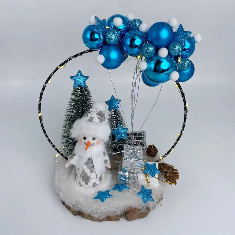 Cross-mirror Christmas snowman doll gift bag, ball ring ornament, holiday party ambient lighting, home decoration
Cross-mirror Christmas snowman doll gift bag, ball ring ornament, holiday party ambient lighting, home decoration