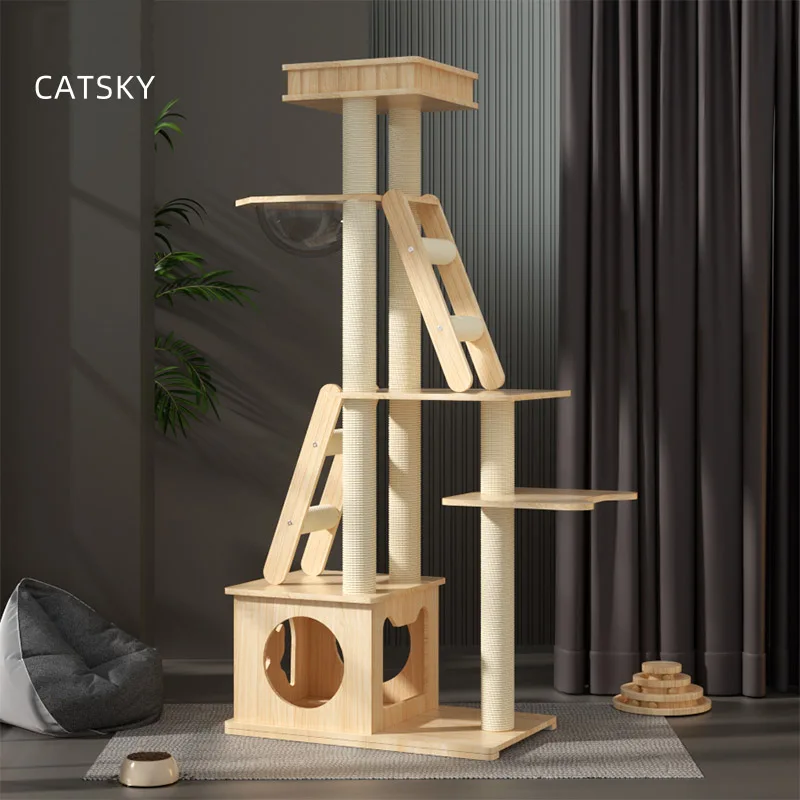 New Desgin High Quality Wholesale Soild Wood Cats Climbing Frame
New Desgin High Quality Wholesale Soild Wood Cats Climbing Frame