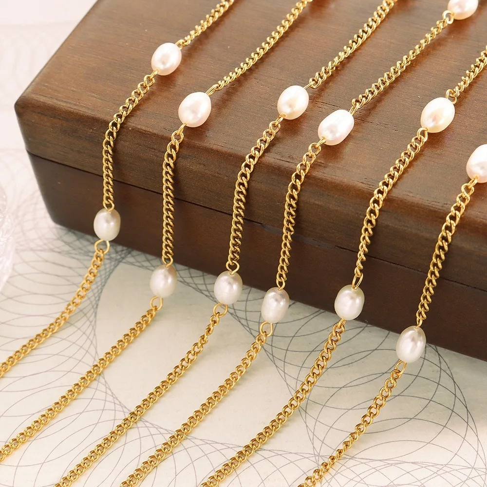MARKA Fashion Natural Freshwater Pearl Splicing Necklace Women's Stainless Steel Jewelry Accessories
MARKA Fashion Natural Freshwater Pearl Splicing Necklace Women's Stainless Steel Jewelry Accessories