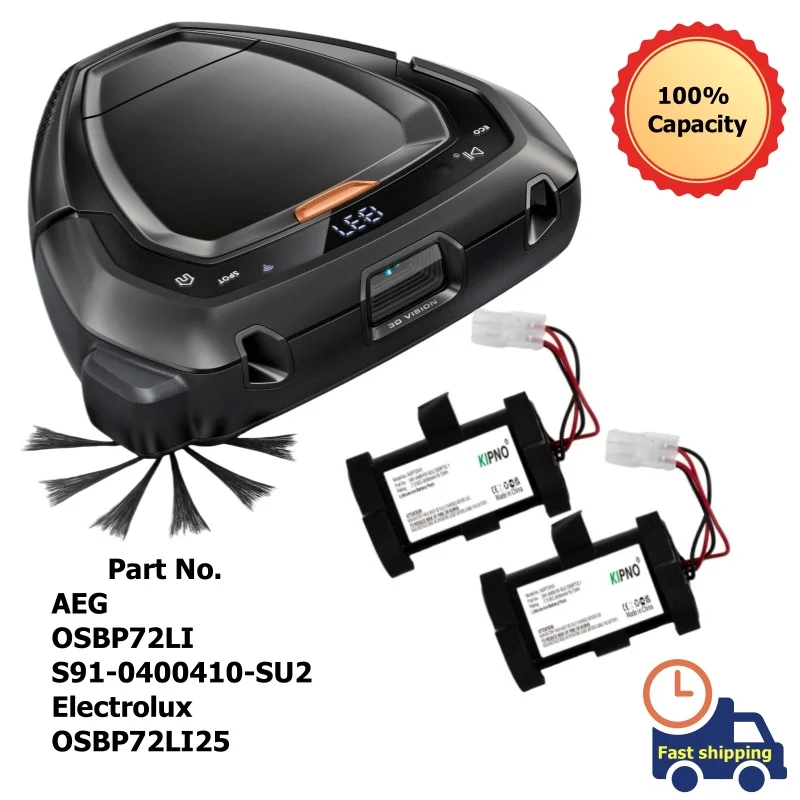 KIPNO 2600mAh Vacuum Li-ion Battery for AEG S91-0400410-SU2 OSBP72LI RX8,Electrolux OSBP72LI25 900257877 900277268 900277283
KIPNO 2600mAh Vacuum Li-ion Battery for AEG S91-0400410-SU2 OSBP72LI RX8,Electrolux OSBP72LI25 900257877 900277268 900277283
