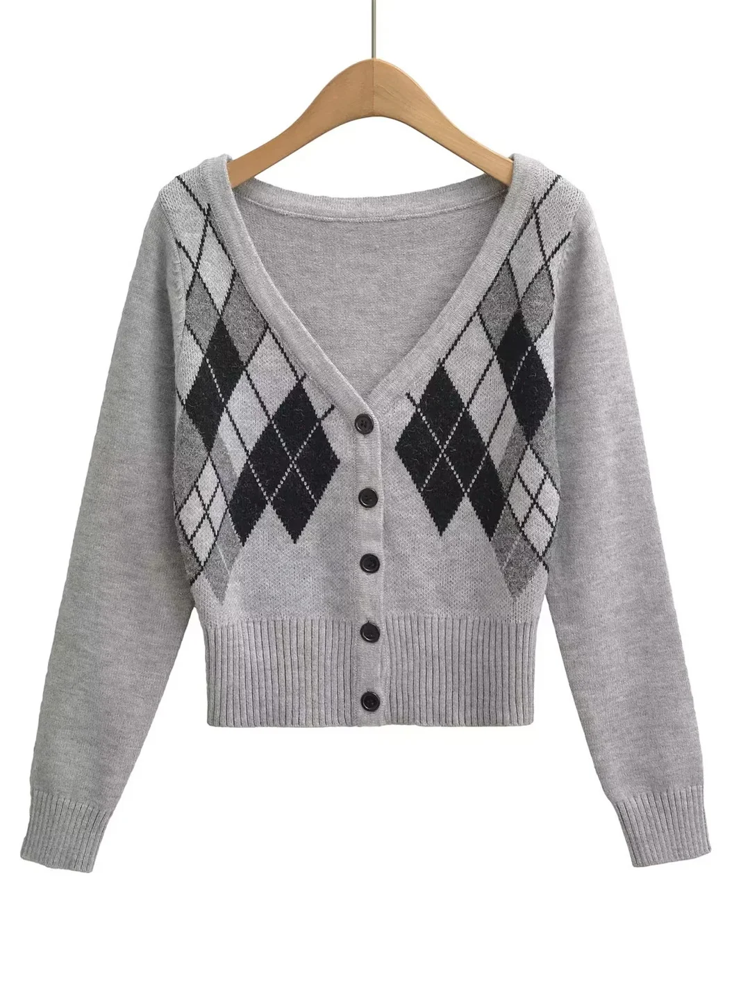 Американский винтажный кардиган с ромбовидным узором, вязаный свитер для женщин, весенне-осенний дизайн, облегающий, сексуальный, верхняя одежда или пальто
Американский винтажный кардиган с ромбовидным узором, вязаный свитер для женщин, весенне-осенний дизайн, облегающий, сексуальный, верхняя одежда или пальто