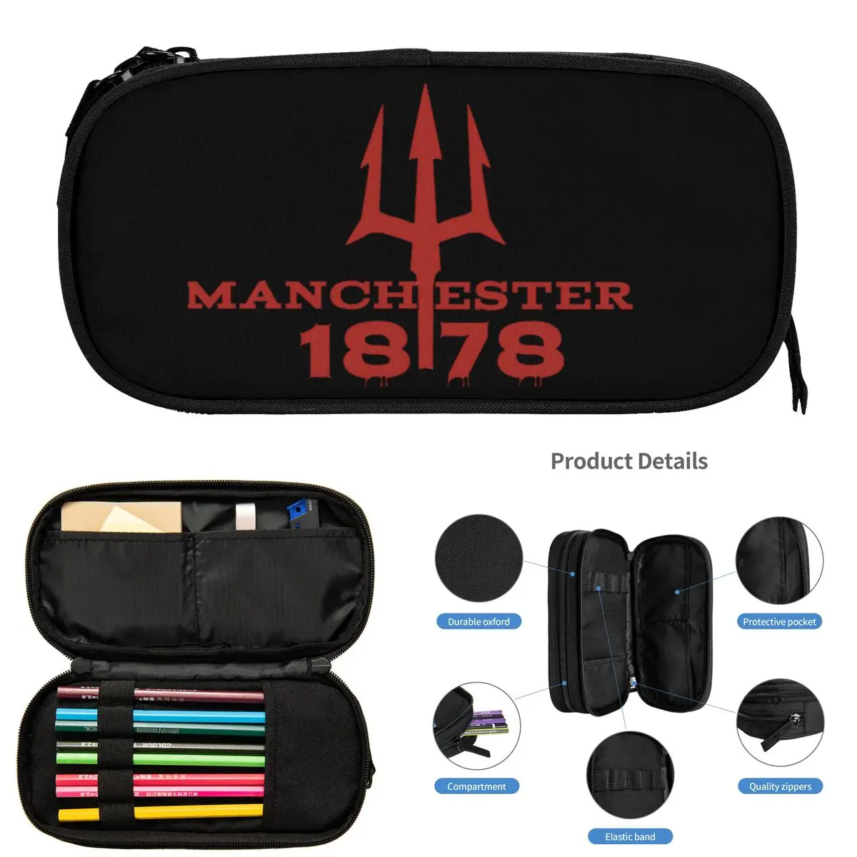 Пеналы Devils Of Manchester, Manchester Is Red для школьников, школьная коробка для ручек, большая сумка для хранения карандашей, держатель для ручек
Пеналы Devils Of Manchester, Manchester Is Red для школьников, школьная коробка для ручек, большая сумка для хранения карандашей, держатель для ручек