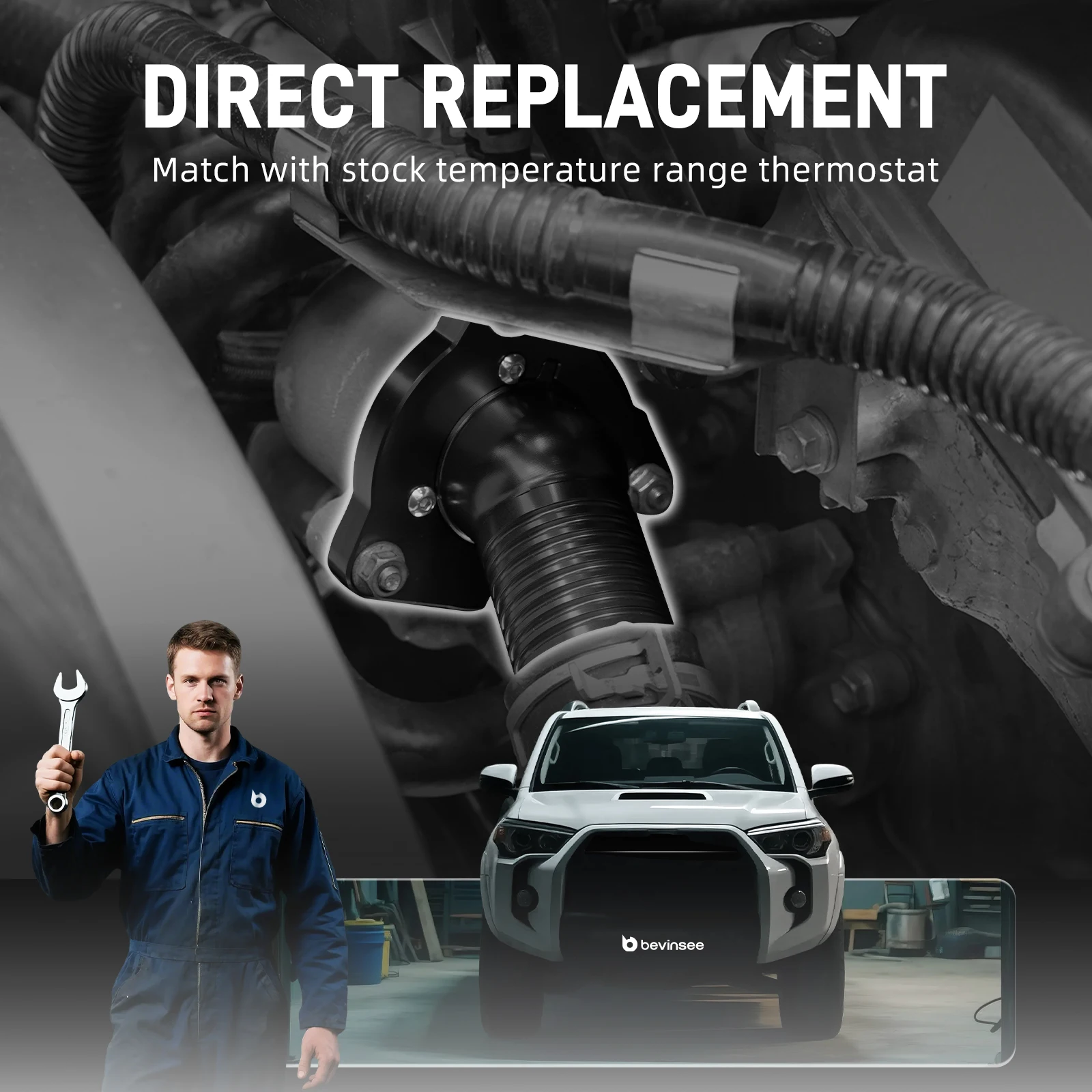 BEVINSEE Water Inlet with Thermostat Aluminium For Toyota 4Runner Tundra Tacoma FJ Cruiser Replaces 16031-0P010
BEVINSEE Water Inlet with Thermostat Aluminium For Toyota 4Runner Tundra Tacoma FJ Cruiser Replaces 16031-0P010