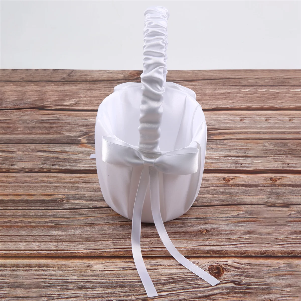 A95I-Romantic Bowknot White Satin Wedding Ceremony Party Flower Girl Basket
A95I-Romantic Bowknot White Satin Wedding Ceremony Party Flower Girl Basket
