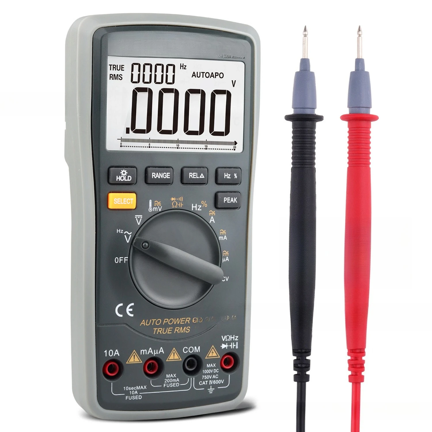 Multimeter new 20000 counting automatic high-precision intelligent anti-burn multi-function
Multimeter new 20000 counting automatic high-precision intelligent anti-burn multi-function