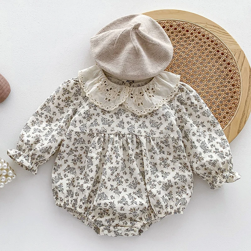 Children Clothing Newborn Baby Girls Romper Long Sleeved Cotton Printing Lace Stitching Autumn Spring Infant Baby Girls Jumpsuit
Children Clothing Newborn Baby Girls Romper Long Sleeved Cotton Printing Lace Stitching Autumn Spring Infant Baby Girls Jumpsuit