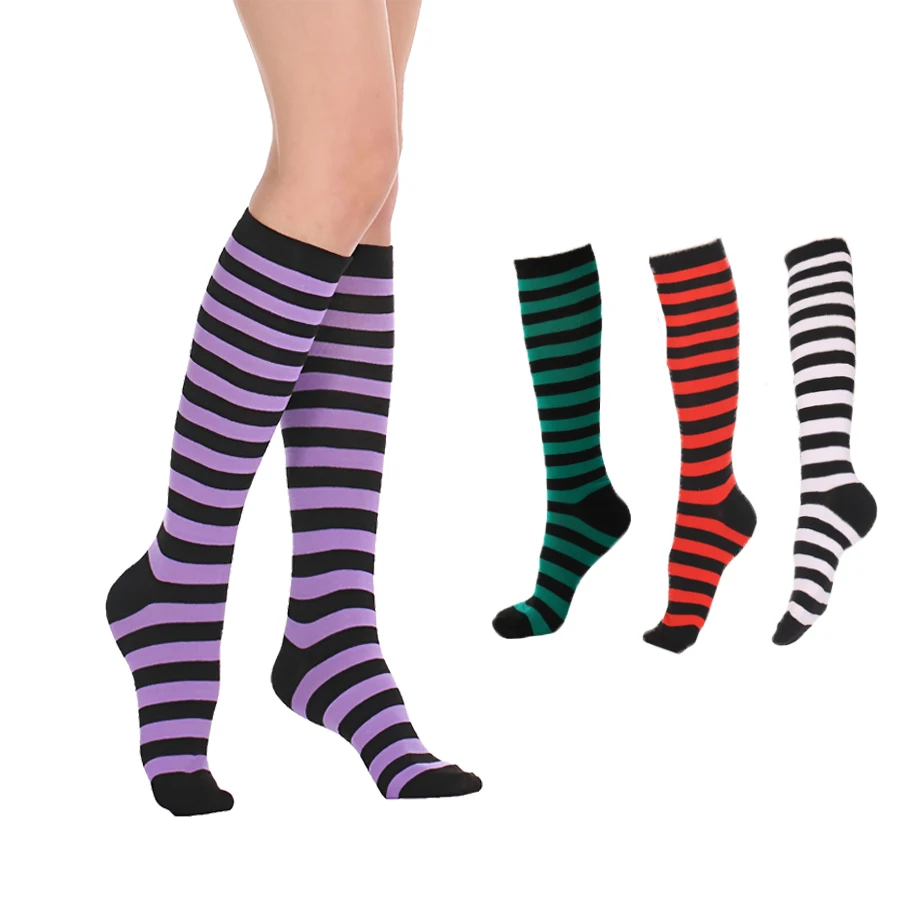 1 pair Women's knee high socks thigh socks cute green, white, red, purple striped sexy slim fit long tube socks
1 pair Women's knee high socks thigh socks cute green, white, red, purple striped sexy slim fit long tube socks
