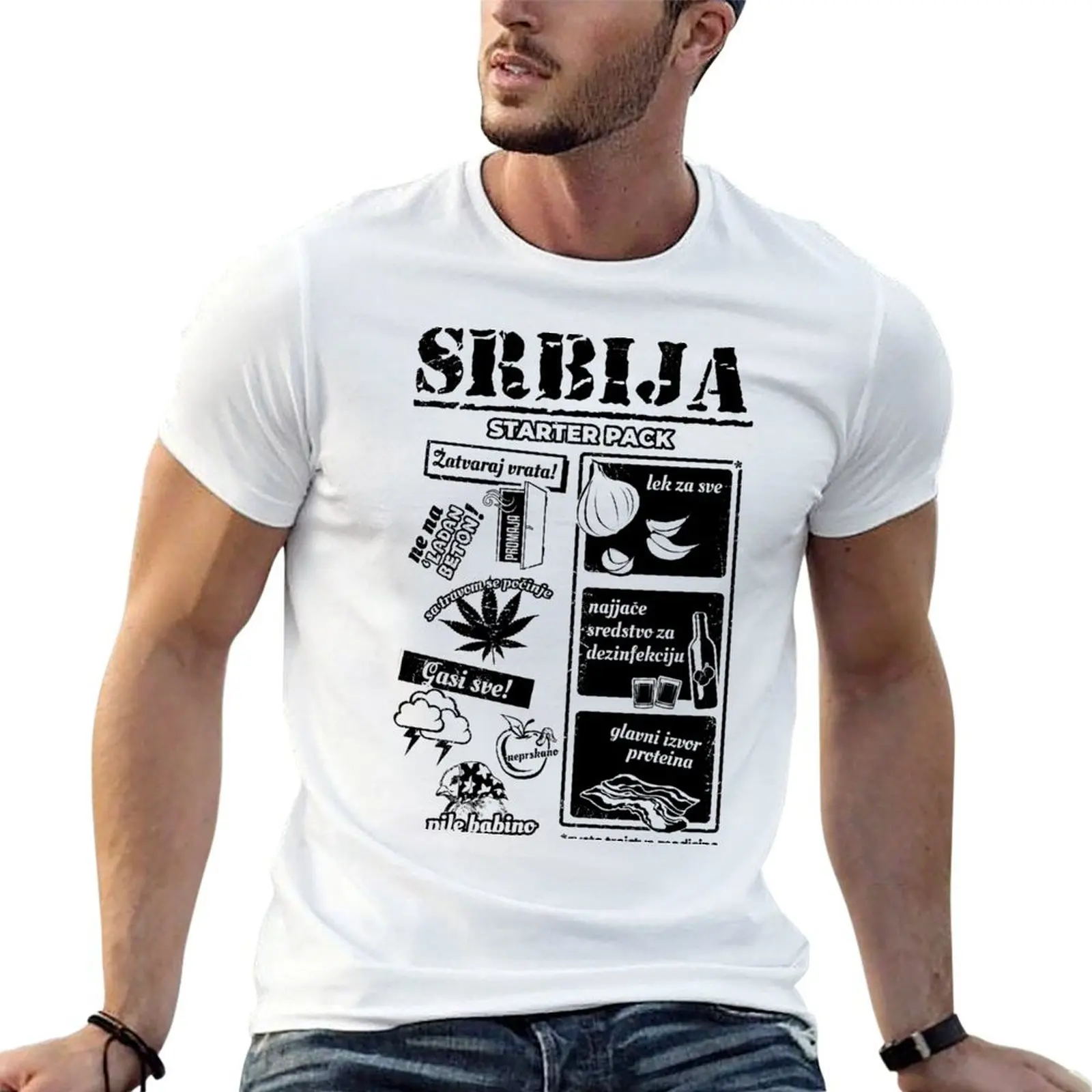 Srbija - Starter Pack T-Shirt t shirts with prints t shirts for man pack white man t shirt cotton high quality T-shirt
Srbija - Starter Pack T-Shirt t shirts with prints t shirts for man pack white man t shirt cotton high quality T-shirt