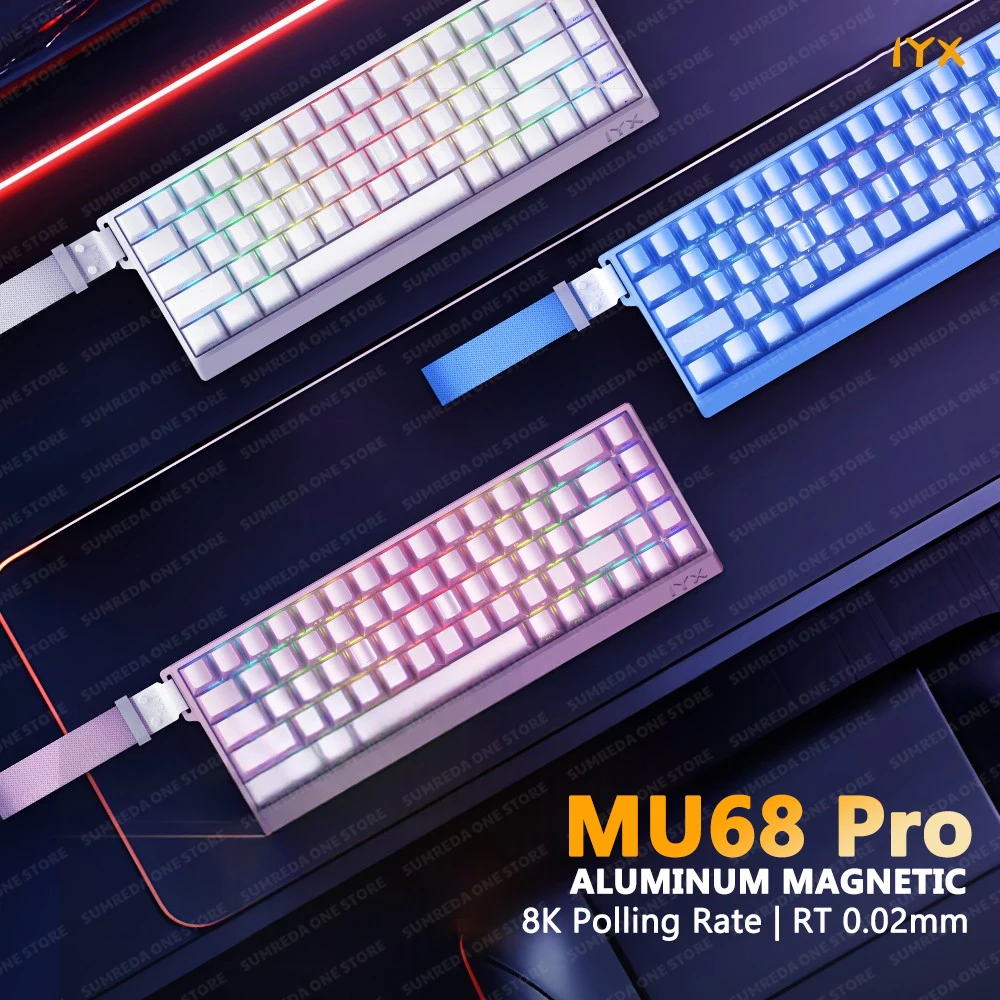 IYX MU68 Pro MU68 Ультрамагнитный переключатель Механическая клавиатура 8K Алюминий RGB 0,01 мм Низкая задержка Пользовательская игровая клавиатура для киберспорта
IYX MU68 Pro MU68 Ультрамагнитный переключатель Механическая клавиатура 8K Алюминий RGB 0,01 мм Низкая задержка Пользовательская игровая клавиатура для киберспорта