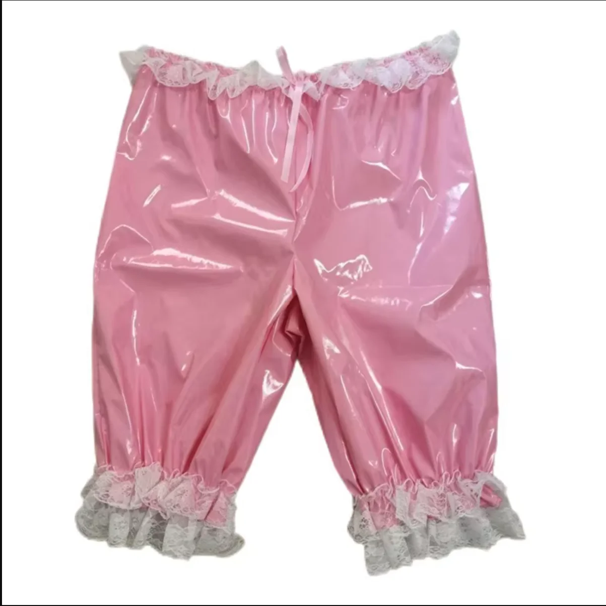 French Sexy Adult Custom Fetishist Cross Dressing Sissy Pink PVC Patchwork White Lace Lockdown Pants for Outerwear
French Sexy Adult Custom Fetishist Cross Dressing Sissy Pink PVC Patchwork White Lace Lockdown Pants for Outerwear