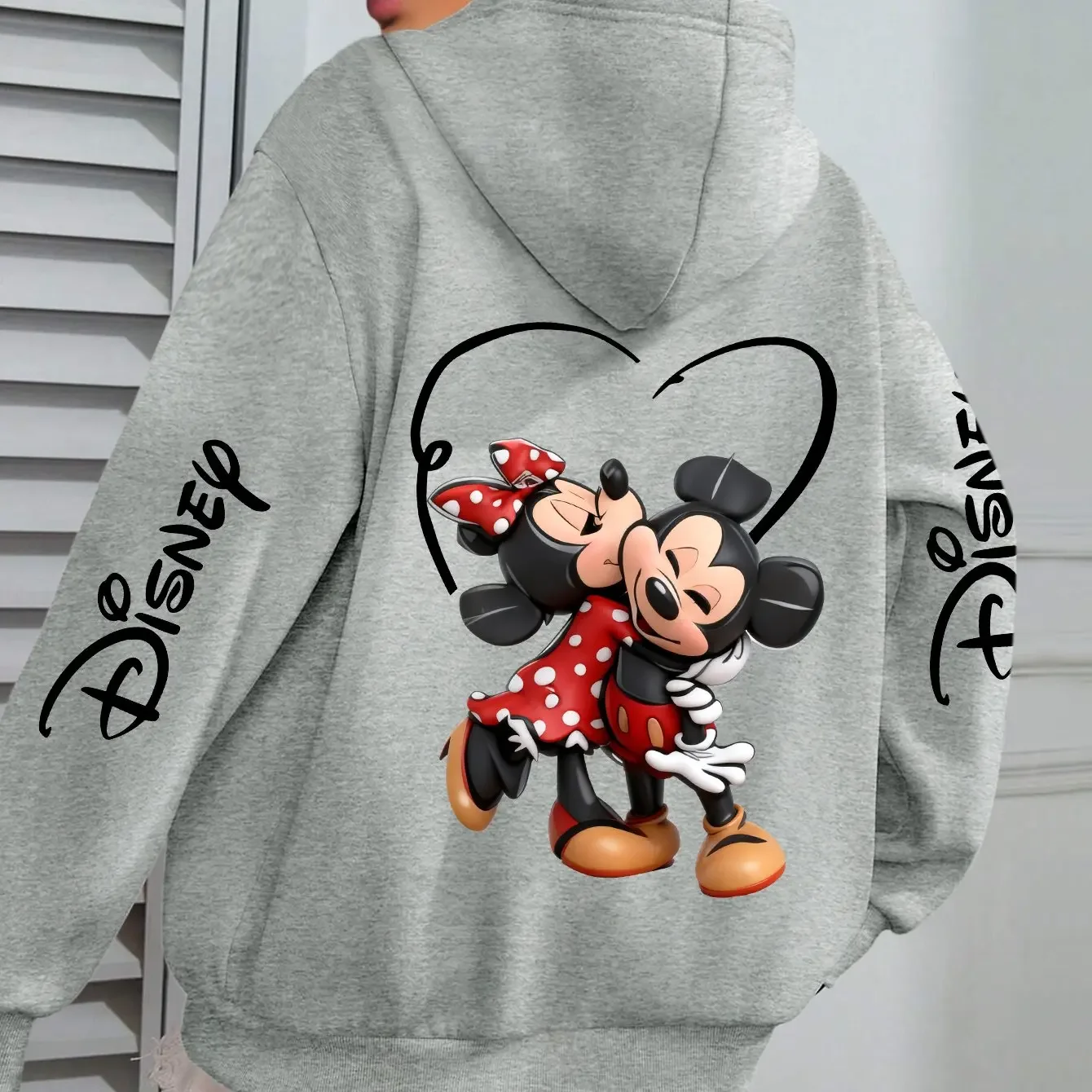 Повседневная толстовка с капюшоном Disney с изображением Микки и Минни Маус, с графическим рисунком в виде сердца, с длинными рукавами, для фанатов и повседневной носки
Повседневная толстовка с капюшоном Disney с изображением Микки и Минни Маус, с графическим рисунком в виде сердца, с длинными рукавами, для фанатов и повседневной носки