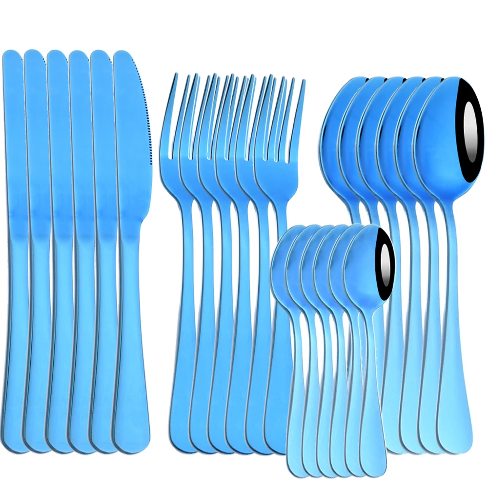 AJOYOUS 24Pcs Dinnerware Set Stainless Steel Tableware Set Knife Fork Tea Spoon Flatware Mirror Western Tableware
AJOYOUS 24Pcs Dinnerware Set Stainless Steel Tableware Set Knife Fork Tea Spoon Flatware Mirror Western Tableware
