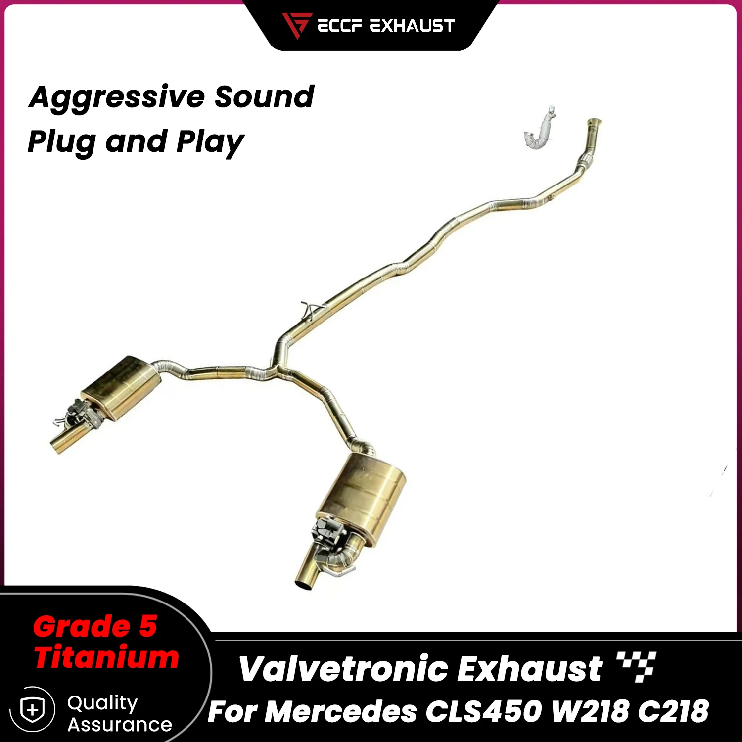 Titanium Catback Exhaust With Downpipe For Mercedes CLS450 W218 C218 Aggressive Sound Performance Upgrade Easy Installation
Titanium Catback Exhaust With Downpipe For Mercedes CLS450 W218 C218 Aggressive Sound Performance Upgrade Easy Installation