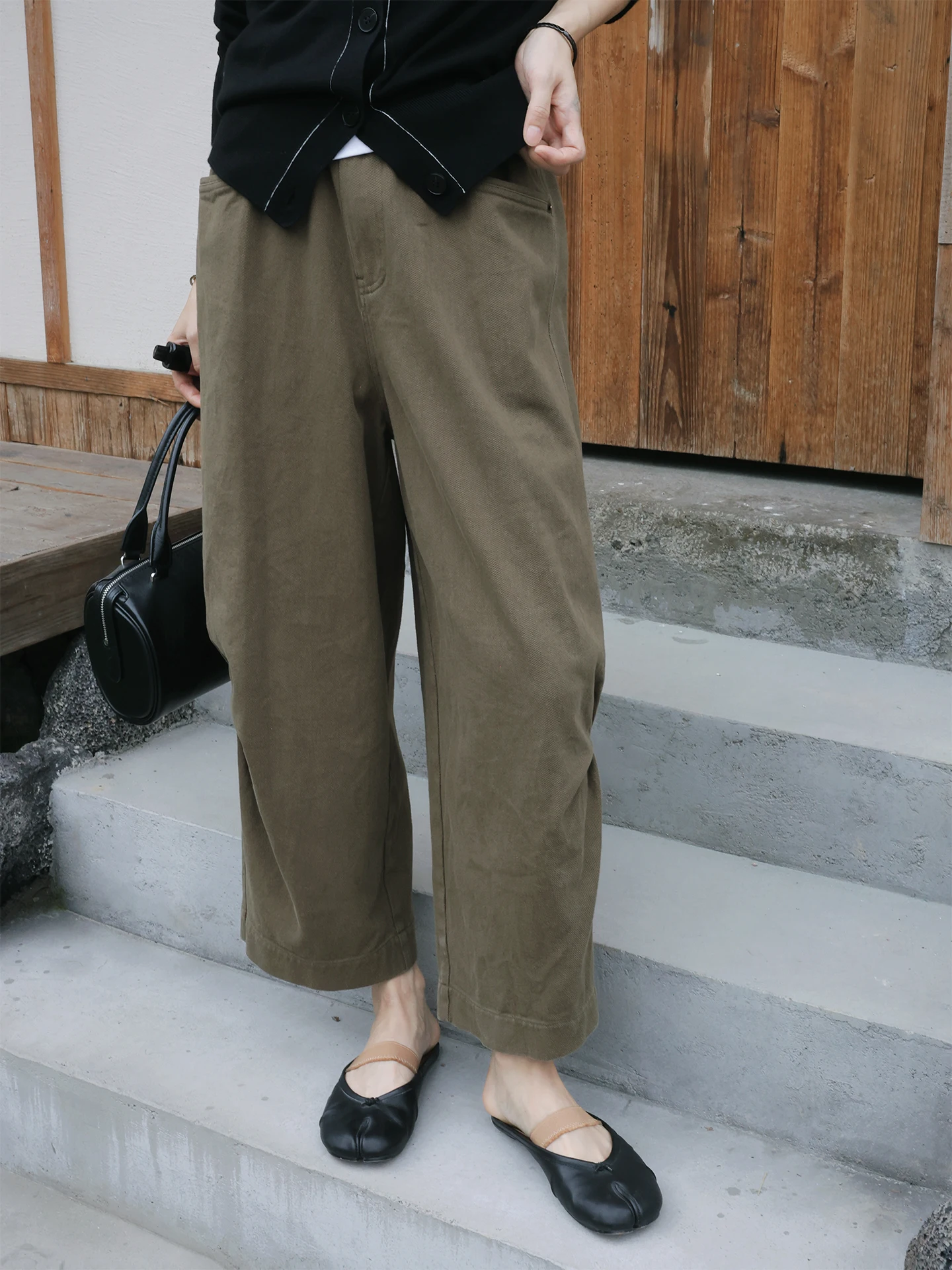 Loose Casual Pants Military Green 【Kongshan Xinyu】Relaxed Vintage Straight Leg Wide Leg Pants Spring Cotton
Loose Casual Pants Military Green 【Kongshan Xinyu】Relaxed Vintage Straight Leg Wide Leg Pants Spring Cotton