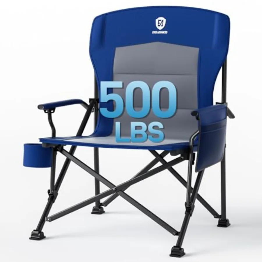 Oversized Folding Camping Chair, for Adults Heavy Duty Lawn Chair with Side Pockets, Portable Collapsible Quad Chair for Outsid
Oversized Folding Camping Chair, for Adults Heavy Duty Lawn Chair with Side Pockets, Portable Collapsible Quad Chair for Outsid