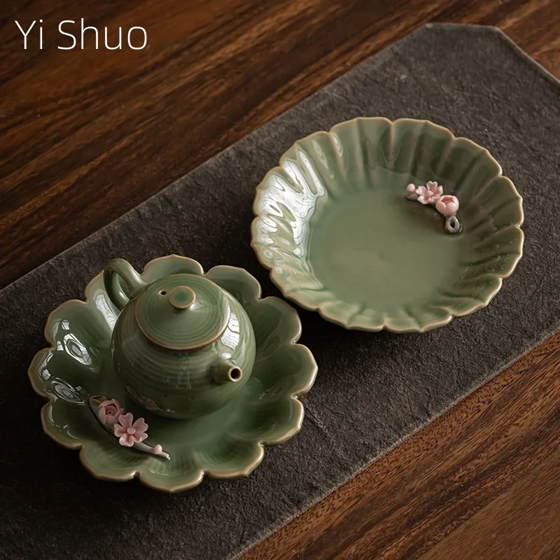Ceramic Tea Tray Hand-Pinching Flower Pot Tray Stove Tea Cooking Ideas Accessories Pot Mat Fruit Plate Serving Trays Tea Table
Ceramic Tea Tray Hand-Pinching Flower Pot Tray Stove Tea Cooking Ideas Accessories Pot Mat Fruit Plate Serving Trays Tea Table