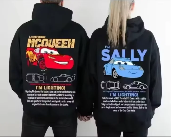 Fun Sally, I'm Lightning McQueen, A Car Print Hoodie, Men's Clothing for Both Genders, A Gender-neutral Gift for Couples
Fun Sally, I'm Lightning McQueen, A Car Print Hoodie, Men's Clothing for Both Genders, A Gender-neutral Gift for Couples