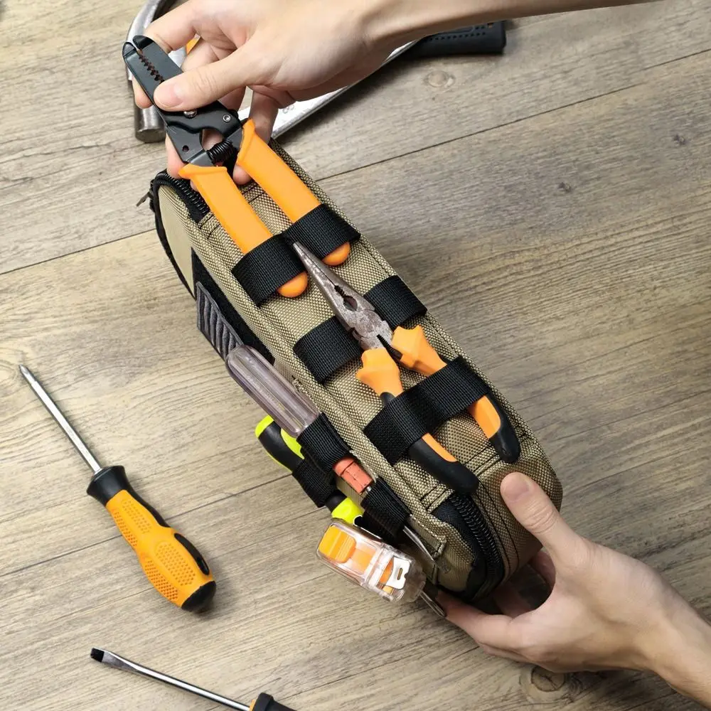 Portable Heavy Duty Hardware Tool Bag Multipocket Oxford Cloth Electrician Tool Bag Large Capacity Reinforced Handheld Tool Bag
Portable Heavy Duty Hardware Tool Bag Multipocket Oxford Cloth Electrician Tool Bag Large Capacity Reinforced Handheld Tool Bag