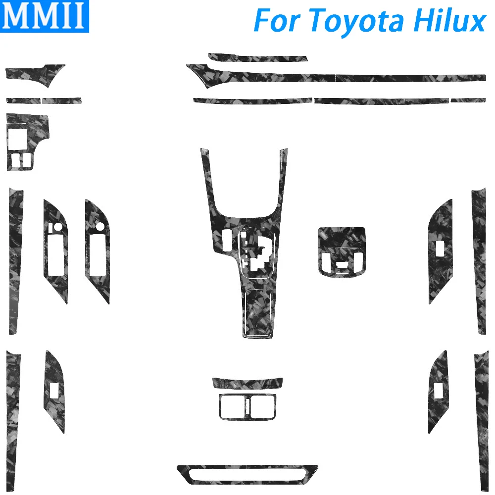 For Toyota Hilux 2015-2021 Forged Carbon Fiber Gear Shift Air Outlet Window Lift Panel Set Trim Car Interior Accessories Sticker
For Toyota Hilux 2015-2021 Forged Carbon Fiber Gear Shift Air Outlet Window Lift Panel Set Trim Car Interior Accessories Sticker