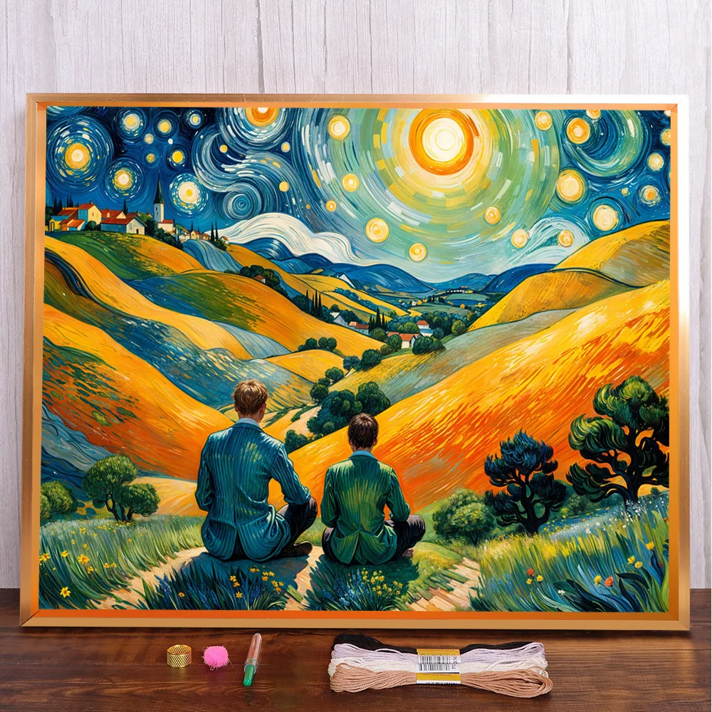 Landscape Field Printed 11CT Cross-Stitch Set DIY Embroidery Painting Needlework Knitting Handmade Needle Stamped Wholesale
Landscape Field Printed 11CT Cross-Stitch Set DIY Embroidery Painting Needlework Knitting Handmade Needle Stamped Wholesale
