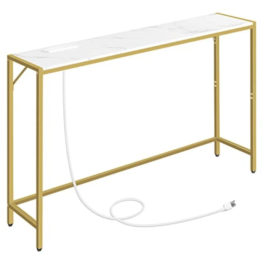 Console Table for Living Room Hallway Entryway Foyer, Narrow Sofa Table Behind Couch, 43.3 Marble and Gold Entrance Table with
Console Table for Living Room Hallway Entryway Foyer, Narrow Sofa Table Behind Couch, 43.3 Marble and Gold Entrance Table with