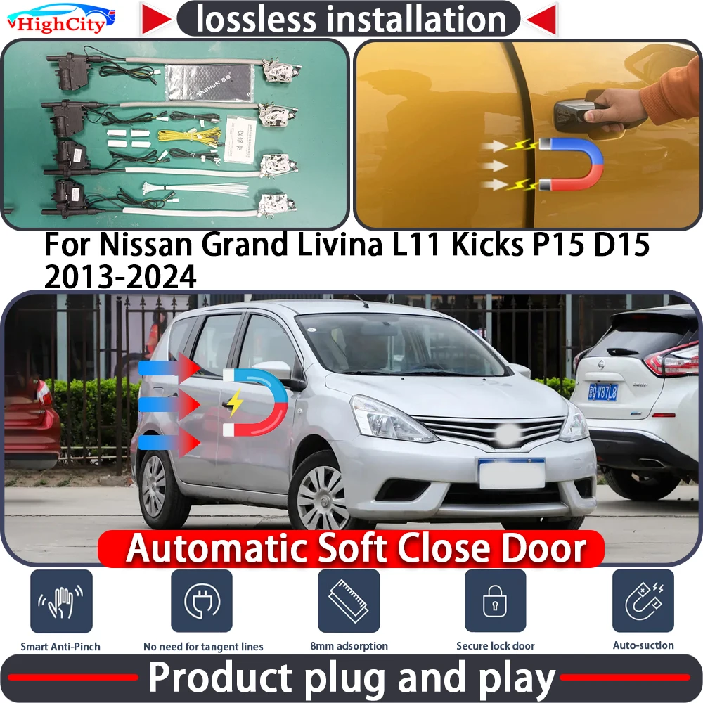 Electric Closing Door Lock Actuator for Nissan Grand Livina L11 Kicks P15 D15 2013-2024 Soft Close Power Latch System Auto
Electric Closing Door Lock Actuator for Nissan Grand Livina L11 Kicks P15 D15 2013-2024 Soft Close Power Latch System Auto