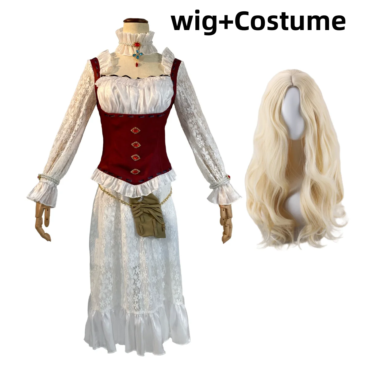 Woman Sexy Carnival Suit Game Identity Ⅴ Ada Mesmer Psychologist Cosplay Costume White Skirt Tops Ethnic Style Uniform Wig2026
Woman Sexy Carnival Suit Game Identity Ⅴ Ada Mesmer Psychologist Cosplay Costume White Skirt Tops Ethnic Style Uniform Wig2026
