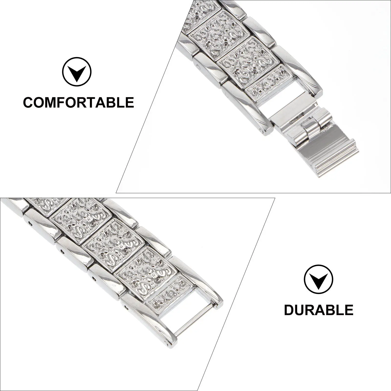 Metal Watch Strap for Watchband Replacement Comfort Fit Adjustable Size Environmental Durability Design
Metal Watch Strap for Watchband Replacement Comfort Fit Adjustable Size Environmental Durability Design