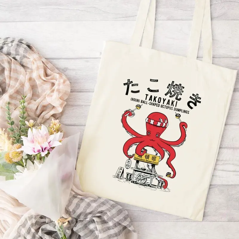 A Octopus pattern printed canvas tote bag, suitable for daily use, shopping, school, and travel
A Octopus pattern printed canvas tote bag, suitable for daily use, shopping, school, and travel