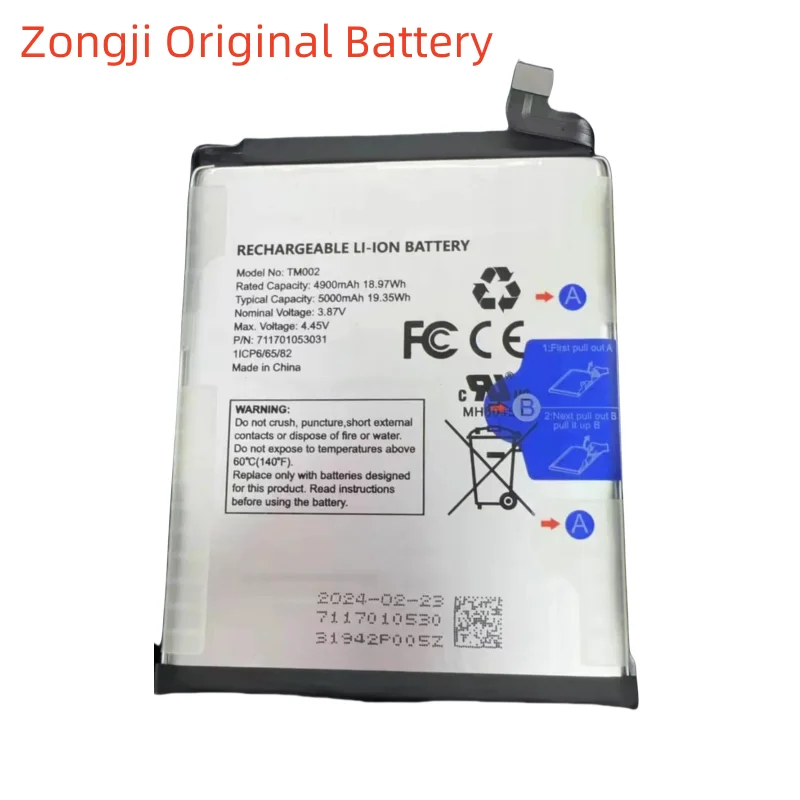 New Battery TM002 5000mAh Mobile Phone Batteries+Free Tools
New Battery TM002 5000mAh Mobile Phone Batteries+Free Tools