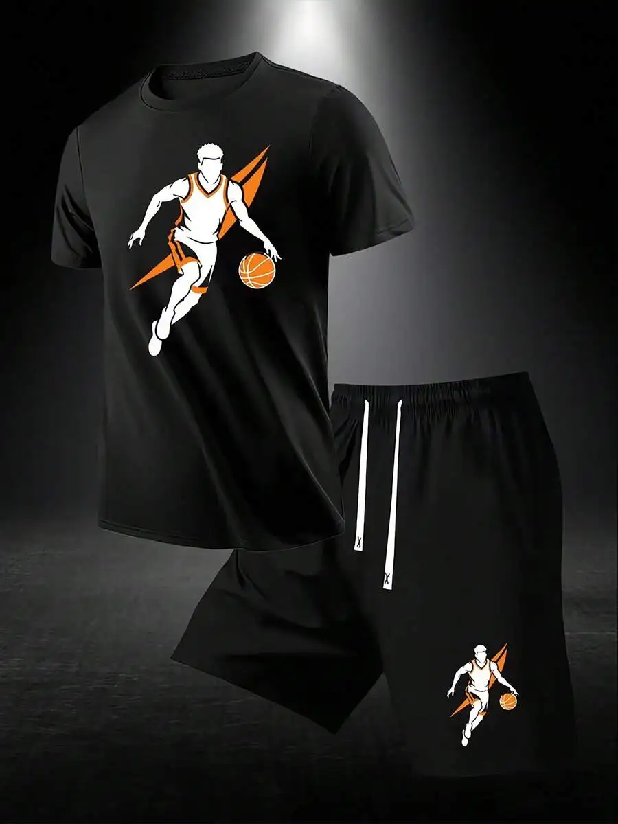 Mens Summer Mesh Short Sleeve T-Shirt And Shorts Set Comfortable Round Neck Sport Fitness Outfit
Mens Summer Mesh Short Sleeve T-Shirt And Shorts Set Comfortable Round Neck Sport Fitness Outfit