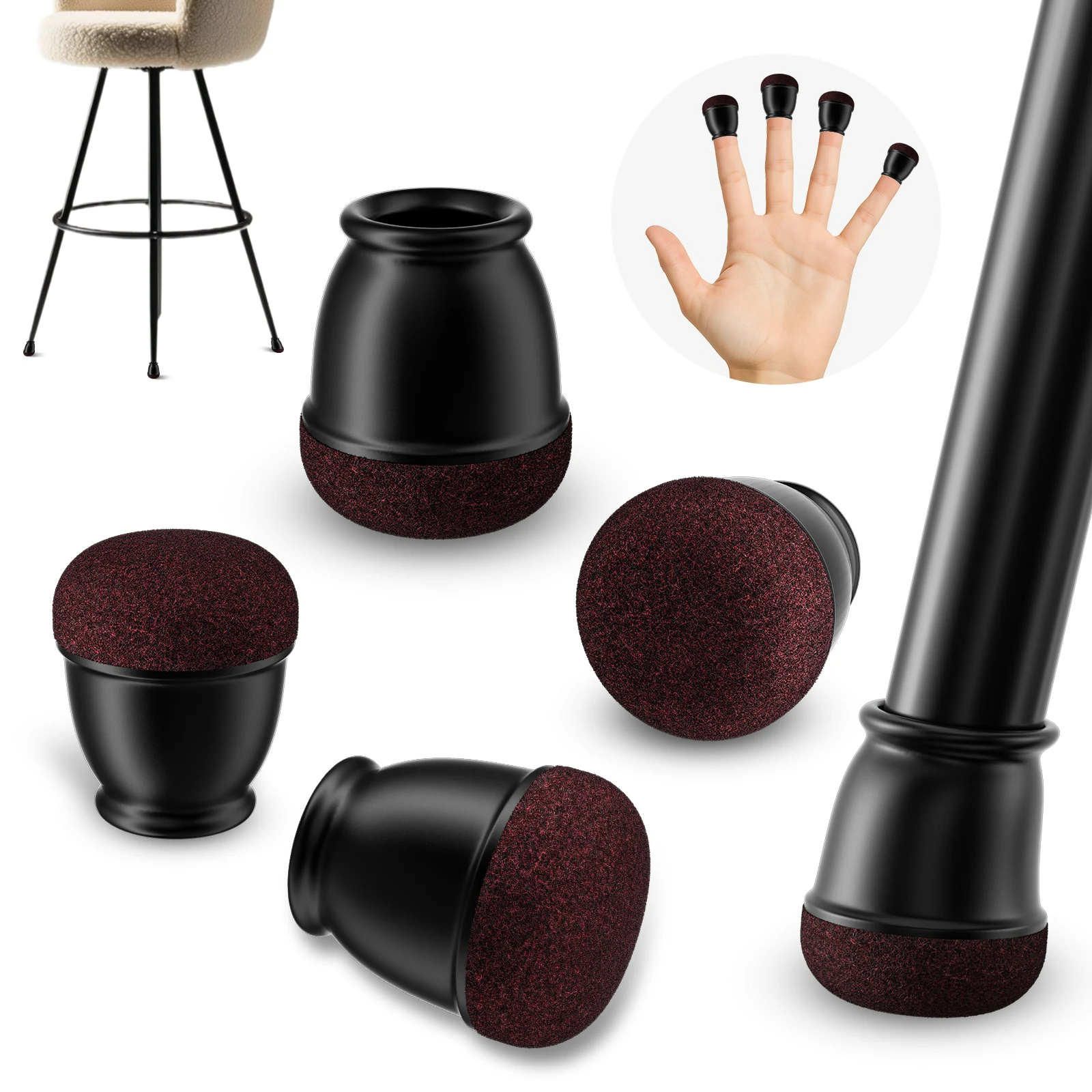 16PCS Extra Small Round Chair Leg Protectors Felt Silicone Chair Leg Covers Non-Slip to Protect Hardwood Floors from Scratches
16PCS Extra Small Round Chair Leg Protectors Felt Silicone Chair Leg Covers Non-Slip to Protect Hardwood Floors from Scratches