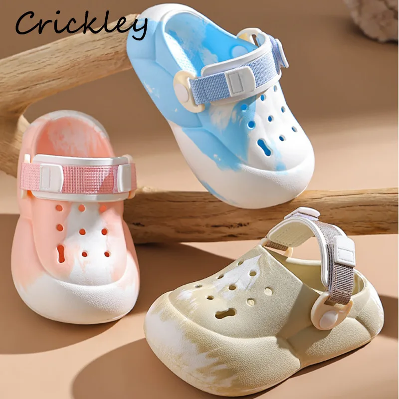 Gradient EVA Children Slippers Summer Waterproof Garden Clogs Shoes For Kids Soft Non Slip Boys Girls Beach Slippers
Gradient EVA Children Slippers Summer Waterproof Garden Clogs Shoes For Kids Soft Non Slip Boys Girls Beach Slippers