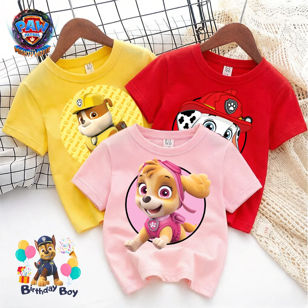 Paws Patrol Anime T-shirt Kids Cotton Clothes Short Sleeve Boys Girl Toddler Tees Cute Cartoon Streetwear Children's Casual Tops
Paws Patrol Anime T-shirt Kids Cotton Clothes Short Sleeve Boys Girl Toddler Tees Cute Cartoon Streetwear Children's Casual Tops
