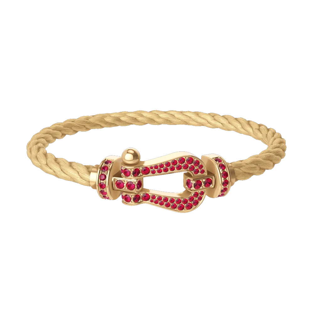 LSGD High-Quality Fashion Classic Large Size (28mm) Hoop Bracelet with Steel Wire and Colored Diamonds
LSGD High-Quality Fashion Classic Large Size (28mm) Hoop Bracelet with Steel Wire and Colored Diamonds