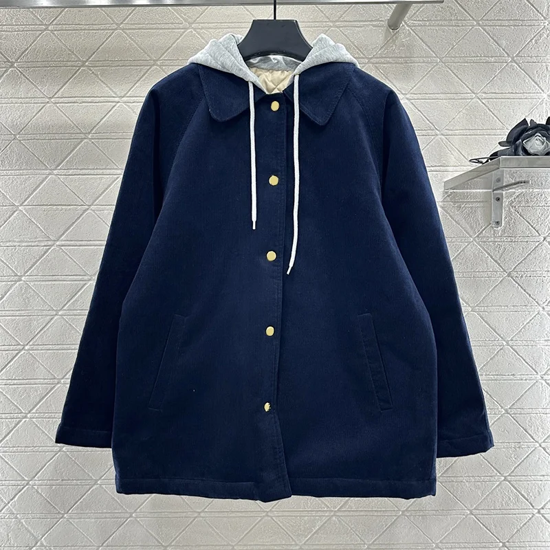 Высококачественная женская шерстяная куртка с капюшоном, свободная и повседневная рабочая одежда, стильная одежда на шнуровке, популярная 2592513 
Высококачественная женская шерстяная куртка с капюшоном, свободная и повседневная рабочая одежда, стильная одежда на шнуровке, популярная 2592513