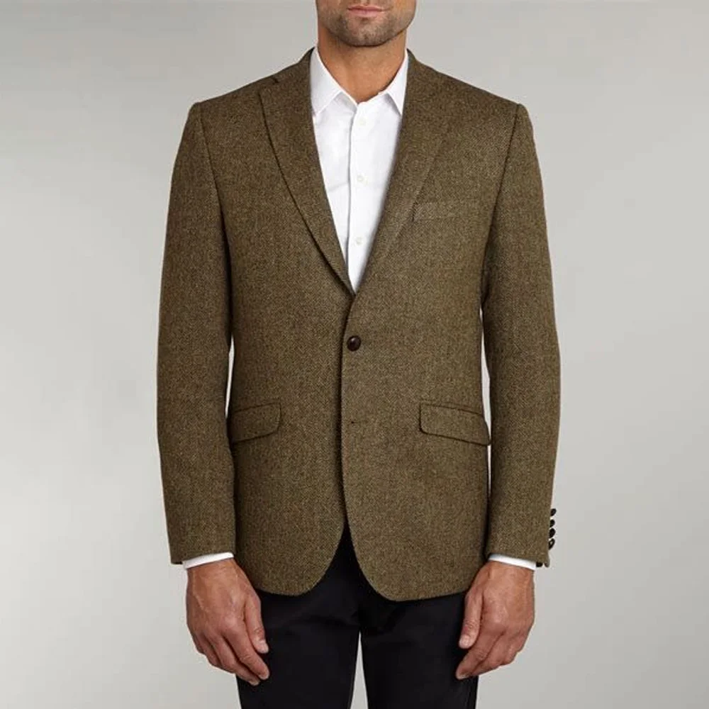 Men's Jacket Casual Suit Jackets Business Style Vintage Herringbone Fabric Men's Social Coat Single-Breasted Urban Blazers Man
Men's Jacket Casual Suit Jackets Business Style Vintage Herringbone Fabric Men's Social Coat Single-Breasted Urban Blazers Man