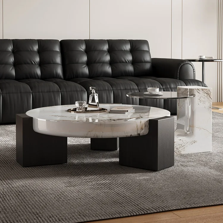 Modern Living Room Marble Top Round Furniture Italian Light Luxury Rond Coffee Table With Drawers
Modern Living Room Marble Top Round Furniture Italian Light Luxury Rond Coffee Table With Drawers