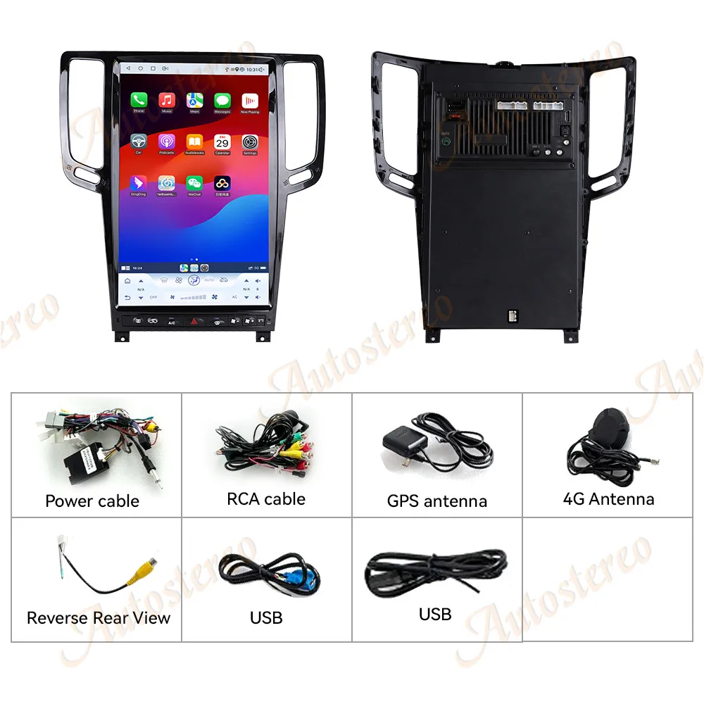 14,5-дюймовый Carplay Android 13 для Infiniti G25 G35 G37 2007-2016, автомобильный GPS Navi, головное устройство, мультимедийный плеер, автомобильный радиоприемник, магнитофон
14,5-дюймовый Carplay Android 13 для Infiniti G25 G35 G37 2007-2016, автомобильный GPS Navi, головное устройство, мультимедийный плеер, автомобильный радиоприемник, магнитофон