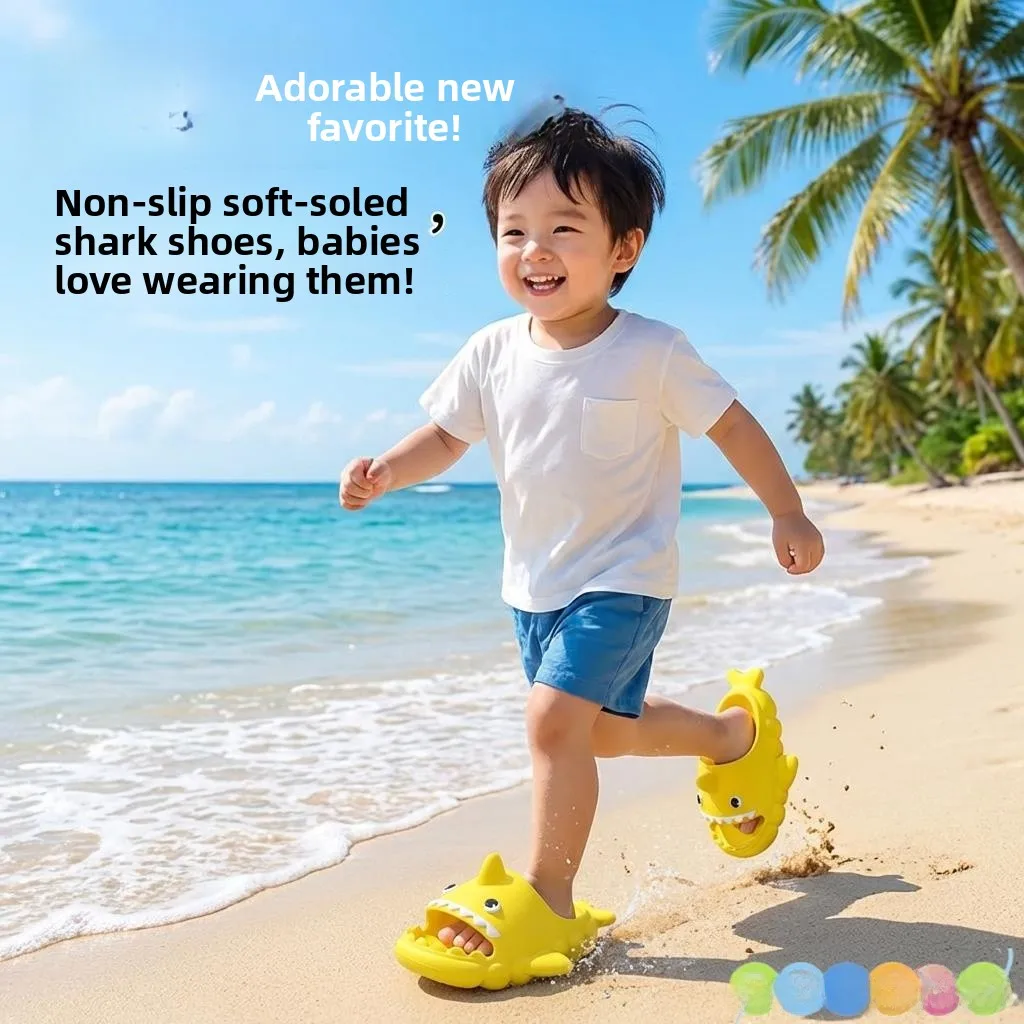 Детские тапочки с изображением акулы, летние, для ванной, нескользящие, с толстой подошвой, удобные домашние тапочки для мальчиков и девочек
Детские тапочки с изображением акулы, летние, для ванной, нескользящие, с толстой подошвой, удобные домашние тапочки для мальчиков и девочек