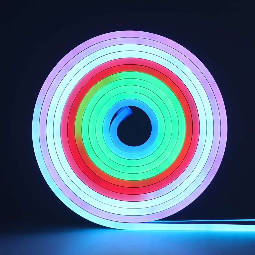 WS2811 RGB Neon Light DC12V 24V Addressable Full Color LED Strip Neon Sign 72LEDs/m Waterproof Ribbon Tape Rope Lamp Room Decor
WS2811 RGB Neon Light DC12V 24V Addressable Full Color LED Strip Neon Sign 72LEDs/m Waterproof Ribbon Tape Rope Lamp Room Decor