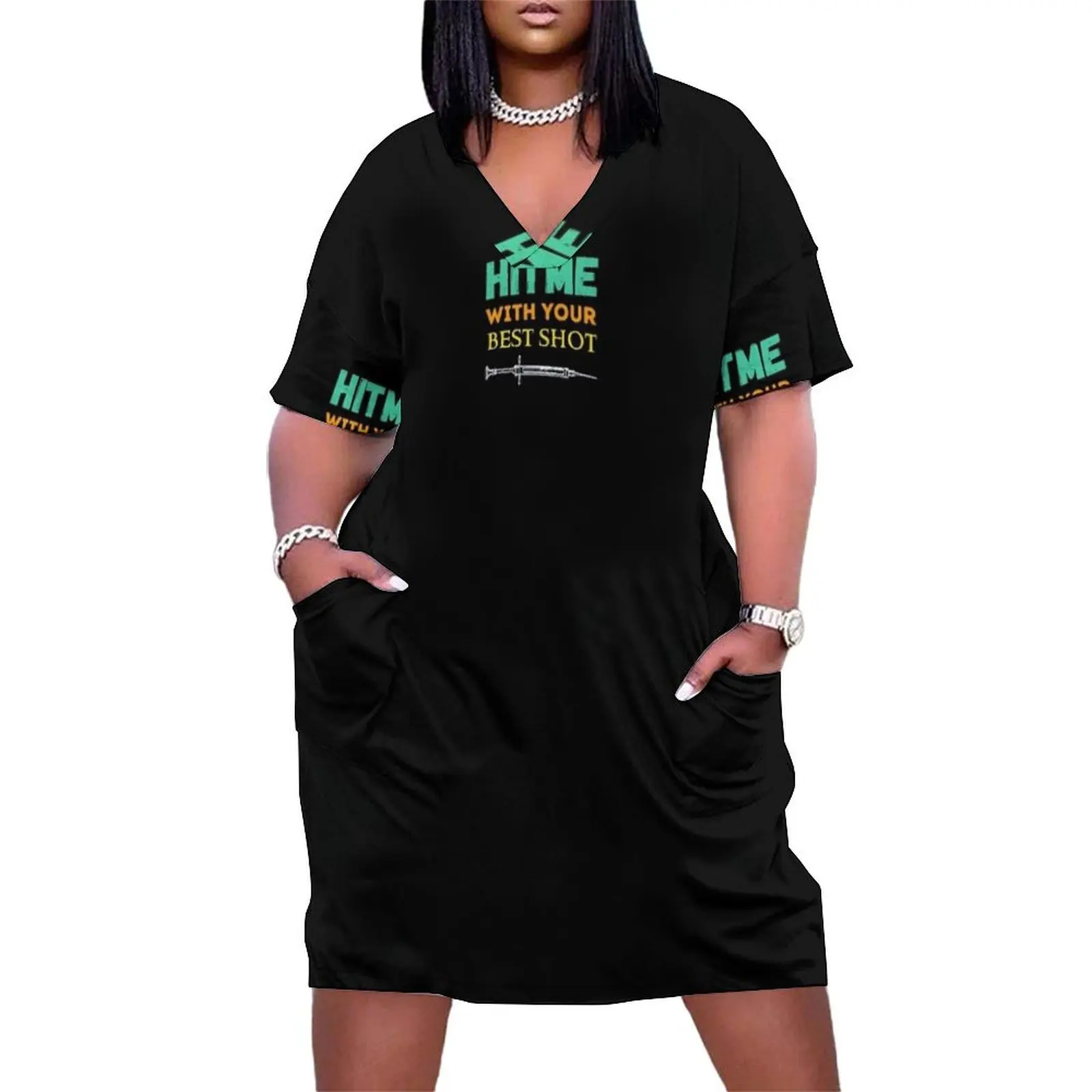 Hit Me with your Best Shot - Vaccine - Funny Loose Pocket Dress Women's summer dress dress women summer 2025 long sleeve
Hit Me with your Best Shot - Vaccine - Funny Loose Pocket Dress Women's summer dress dress women summer 2025 long sleeve